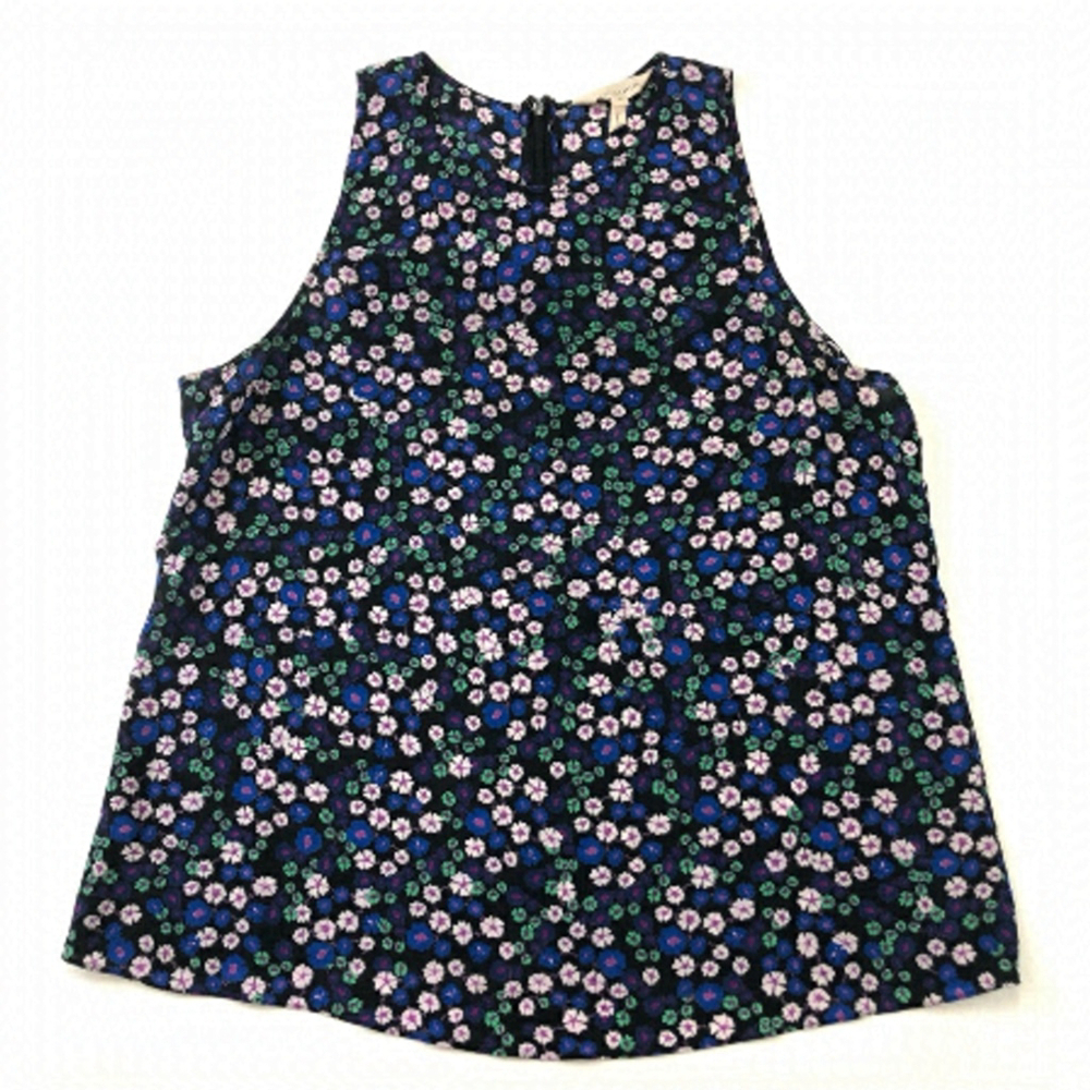 Rebecca Taylor ditzy flower silk sleeveless tank top Size 10
